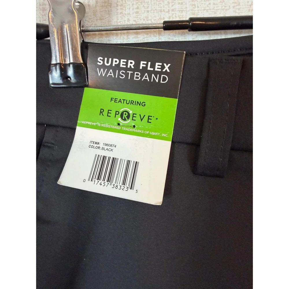 NWT Kenneth Cole Reaction Techni-Cole Mens Black Performance Pant 32x29 Gorpcore